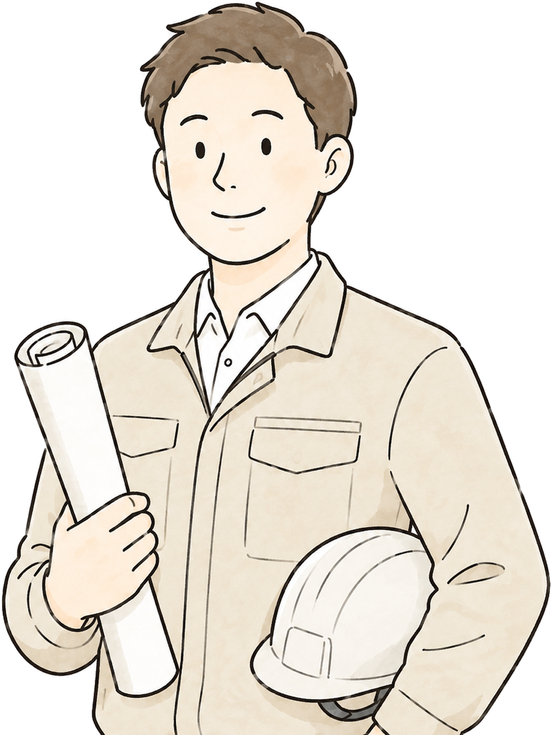 工務店さんの事業主のイラスト